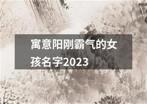 寓意阳刚霸气的女孩名字2023