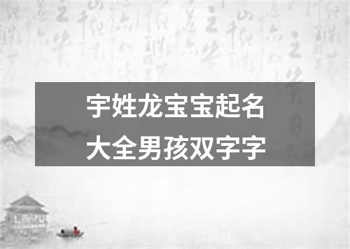 宇姓龙宝宝起名大全男孩双字字