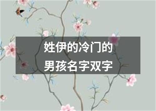 姓伊的冷门的男孩名字双字