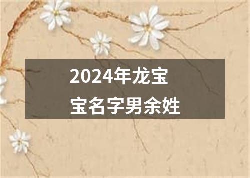 2024年龙宝宝名字男余姓