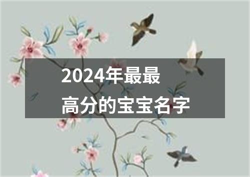 2024年最最高分的宝宝名字