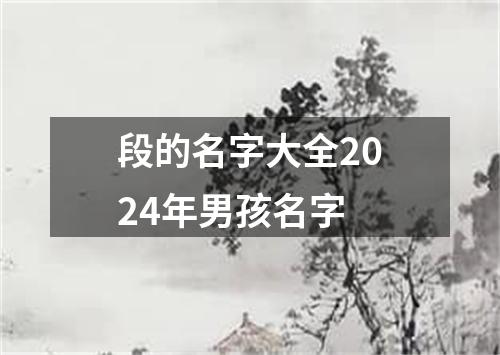 段的名字大全2024年男孩名字