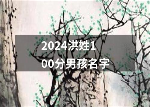 2024洪姓100分男孩名字