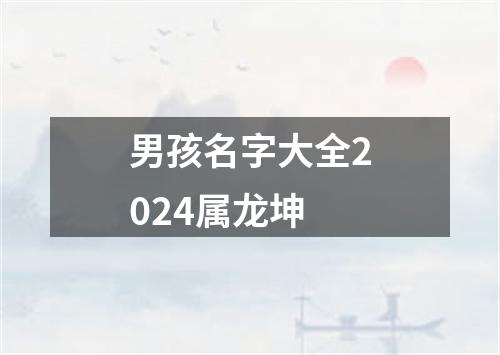 男孩名字大全2024属龙坤