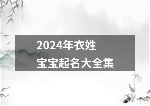 2024年衣姓宝宝起名大全集