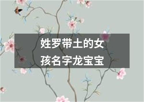 姓罗带土的女孩名字龙宝宝