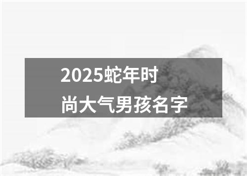 2025蛇年时尚大气男孩名字