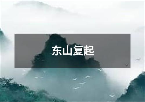 东山复起