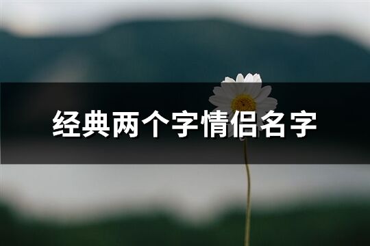 经典两个字情侣名字(精选365个)