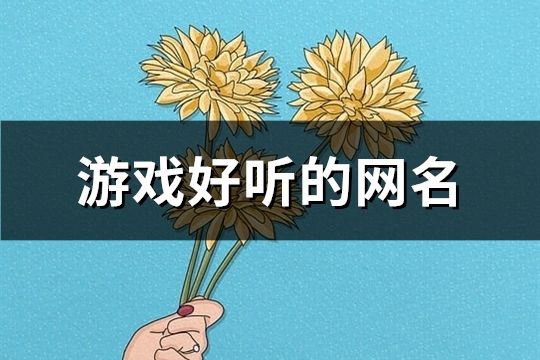 游戏好听的网名(共549个)