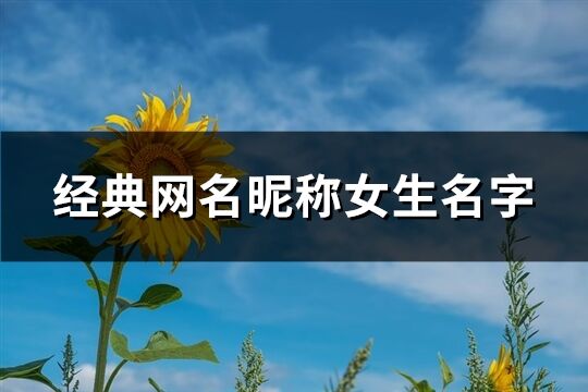 经典网名昵称女生名字(精选293个)