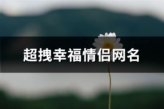 超拽幸福情侣网名(精选162个)