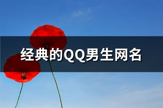 经典的QQ男生网名(精选538个)