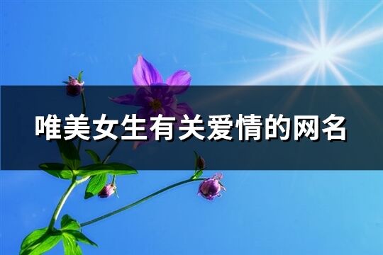 唯美女生有关爱情的网名(88个)