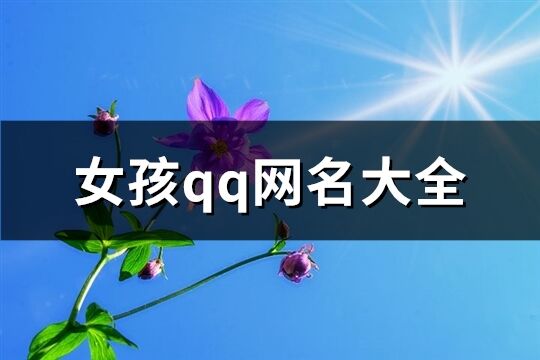 女孩qq网名大全(精选533个)