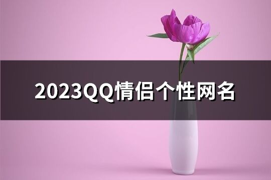 2023QQ情侣个性网名(共75个)