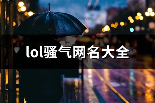 lol骚气网名大全(精选176个)