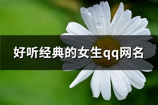 好听经典的女生qq网名(778个)