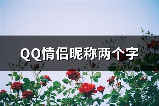 QQ情侣昵称两个字(共144个)