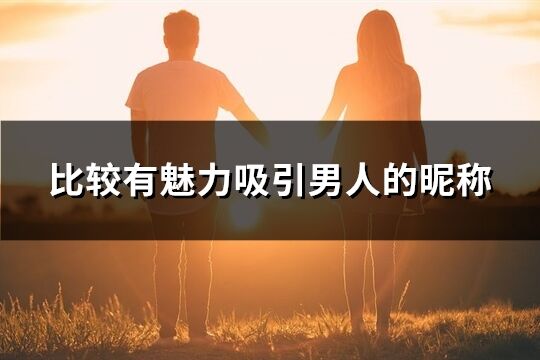 比较有魅力吸引男人的昵称(共382个)