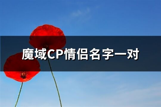 魔域CP情侣名字一对(共83个)