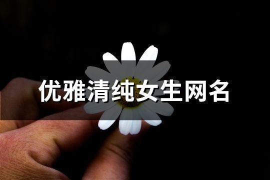 优雅清纯女生网名(共73个)