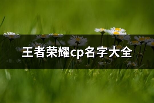 王者荣耀cp名字大全(精选84个)