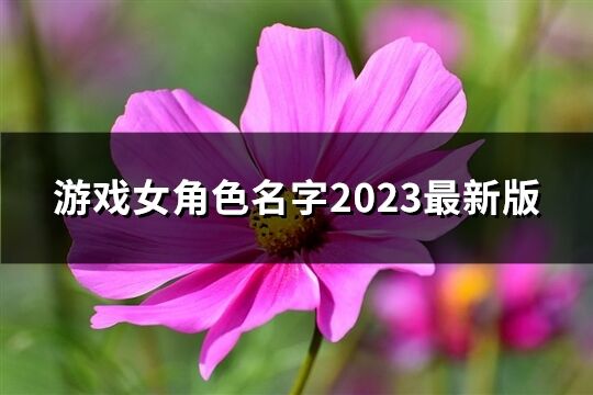 游戏女角色名字2023最新版(971个)