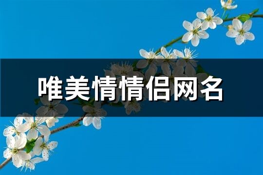 唯美情情侣网名(精选72个)