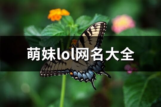 萌妹lol网名大全(277个)