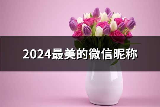 2024最美的微信昵称(精选49个)