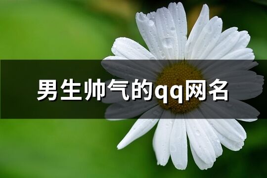 男生帅气的qq网名(193个)