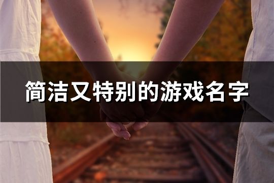 简洁又特别的游戏名字(共1253个)