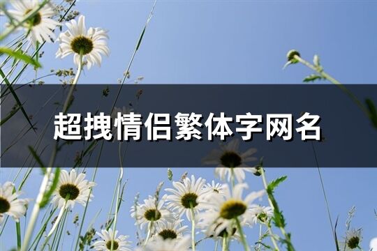 超拽情侣繁体字网名(共93个)