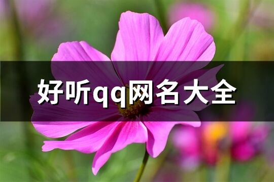 好听qq网名大全(共245个)