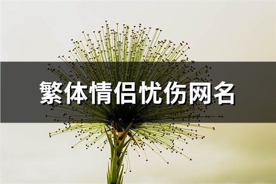 繁体情侣忧伤网名(精选190个)