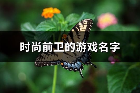 时尚前卫的游戏名字(精选310个)