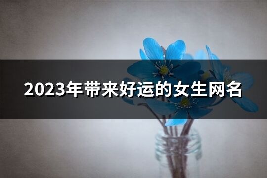 2023年带来好运的女生网名(精选1781个)