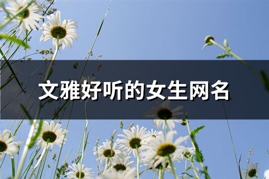 文雅好听的女生网名(共136个)