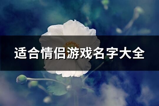 适合情侣游戏名字大全(共337个)