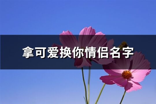 拿可爱换你情侣名字(共285个)