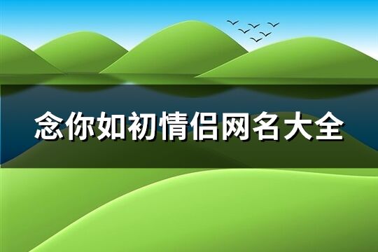 念你如初情侣网名大全(204个)