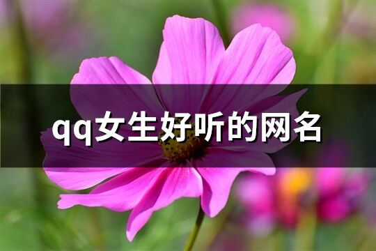 qq女生好听的网名(共657个)