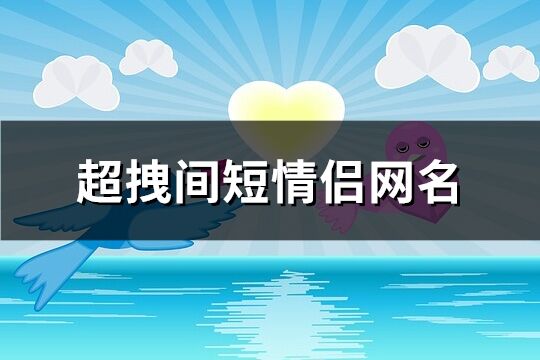 超拽间短情侣网名(共312个)