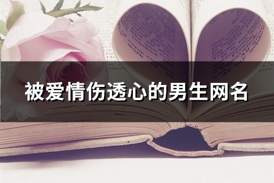 被爱情伤透心的男生网名(共64个)