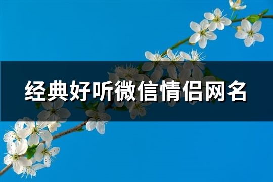 经典好听微信情侣网名(111个)