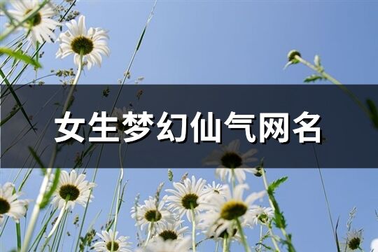 女生梦幻仙气网名(共262个)