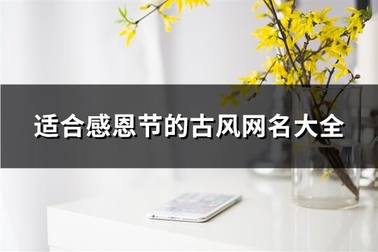 适合感恩节的古风网名大全(共775个)