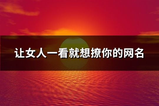 让女人一看就想撩你的网名(共103个)