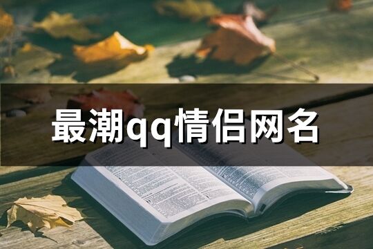 最潮qq情侣网名(精选81个)